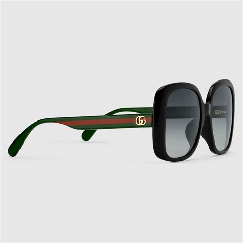 gucci web glasses|Specialized fit square sunglasses with Web .